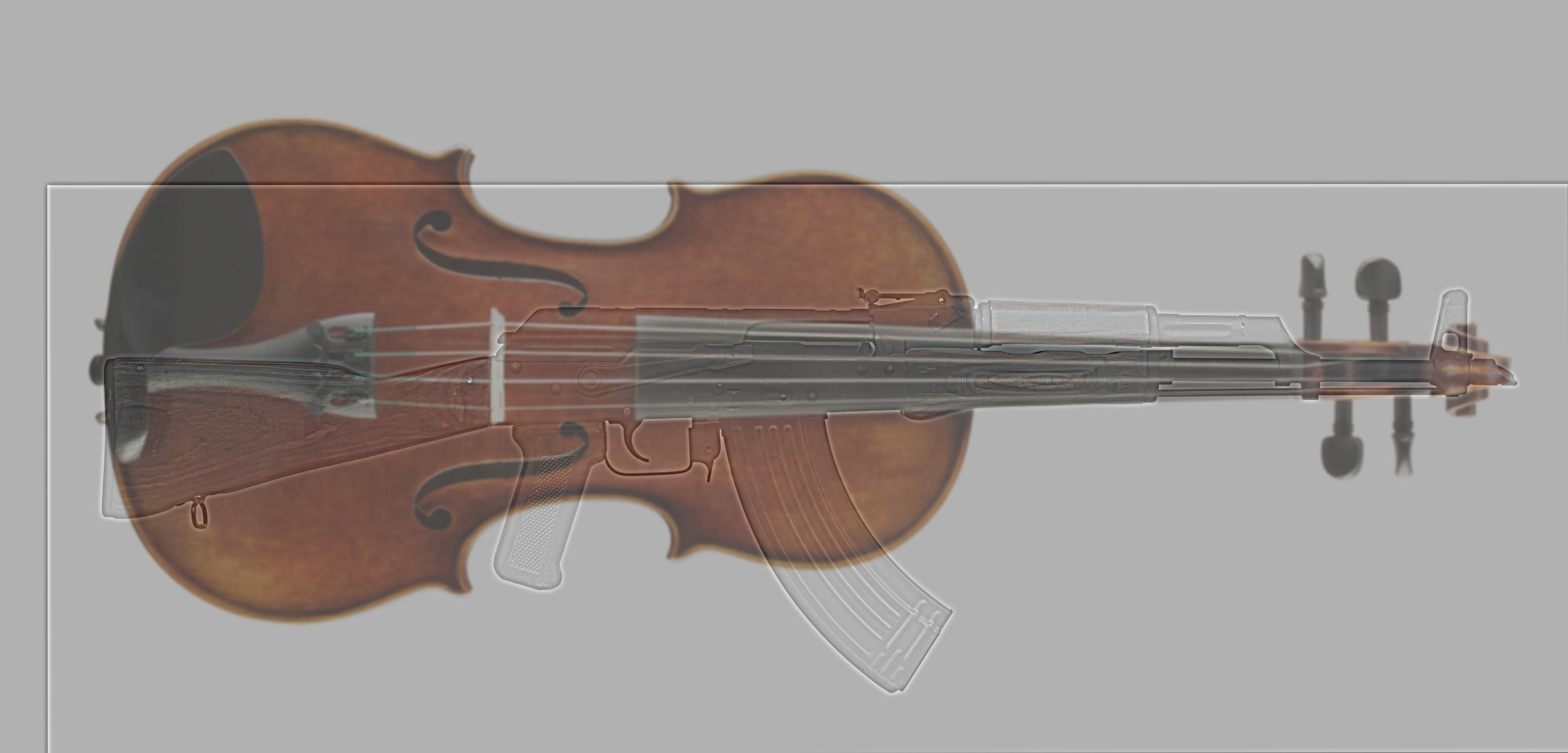 Hybrid violin gun